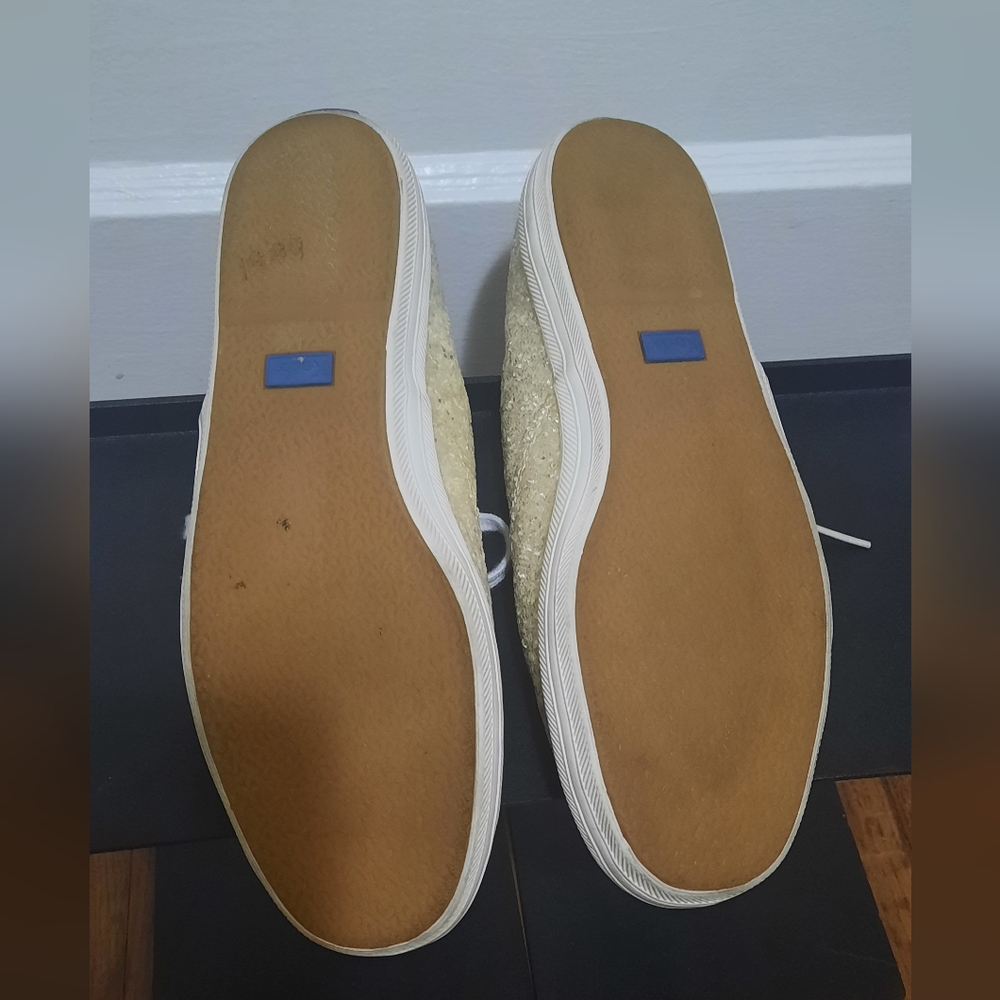 Kate Spade Keds White Sparkle - Picture 2 of 4
